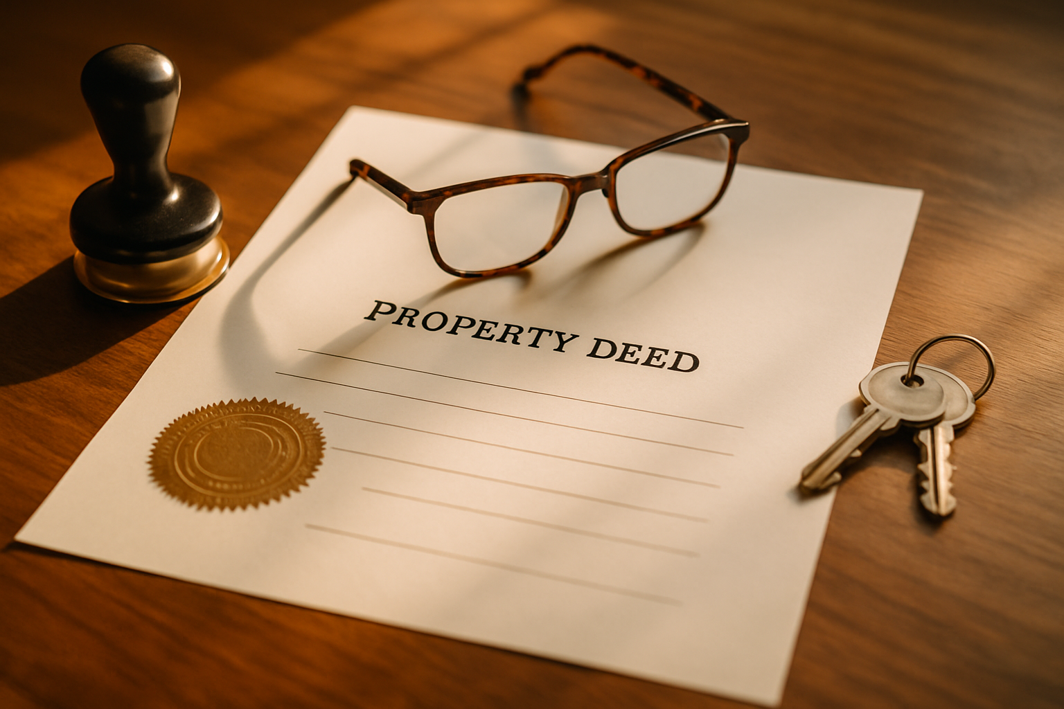 Legal and tax paperwork: a property contract with a pen and signature, illustrating property tax and ownership rules for Cozumel owners